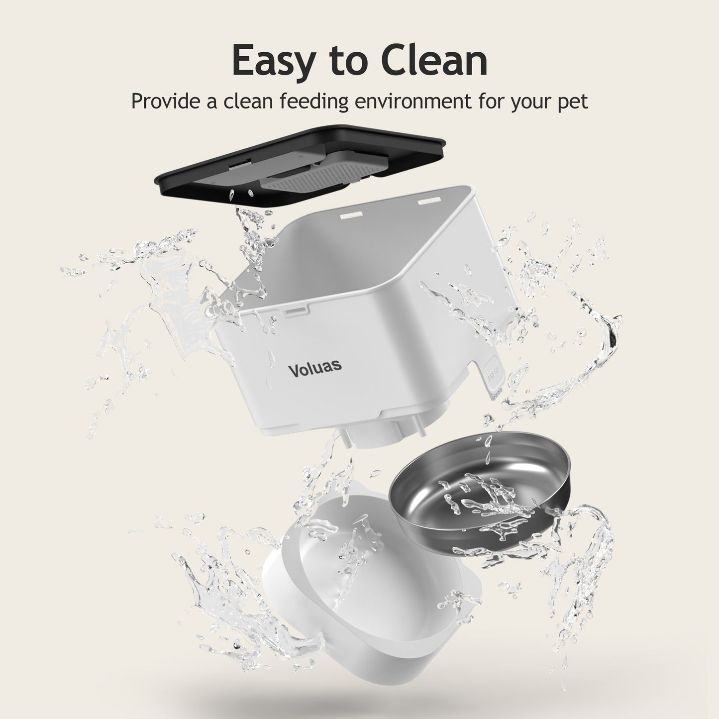 VOLUAS Automatic Pet Feeders for Cats and Dogs