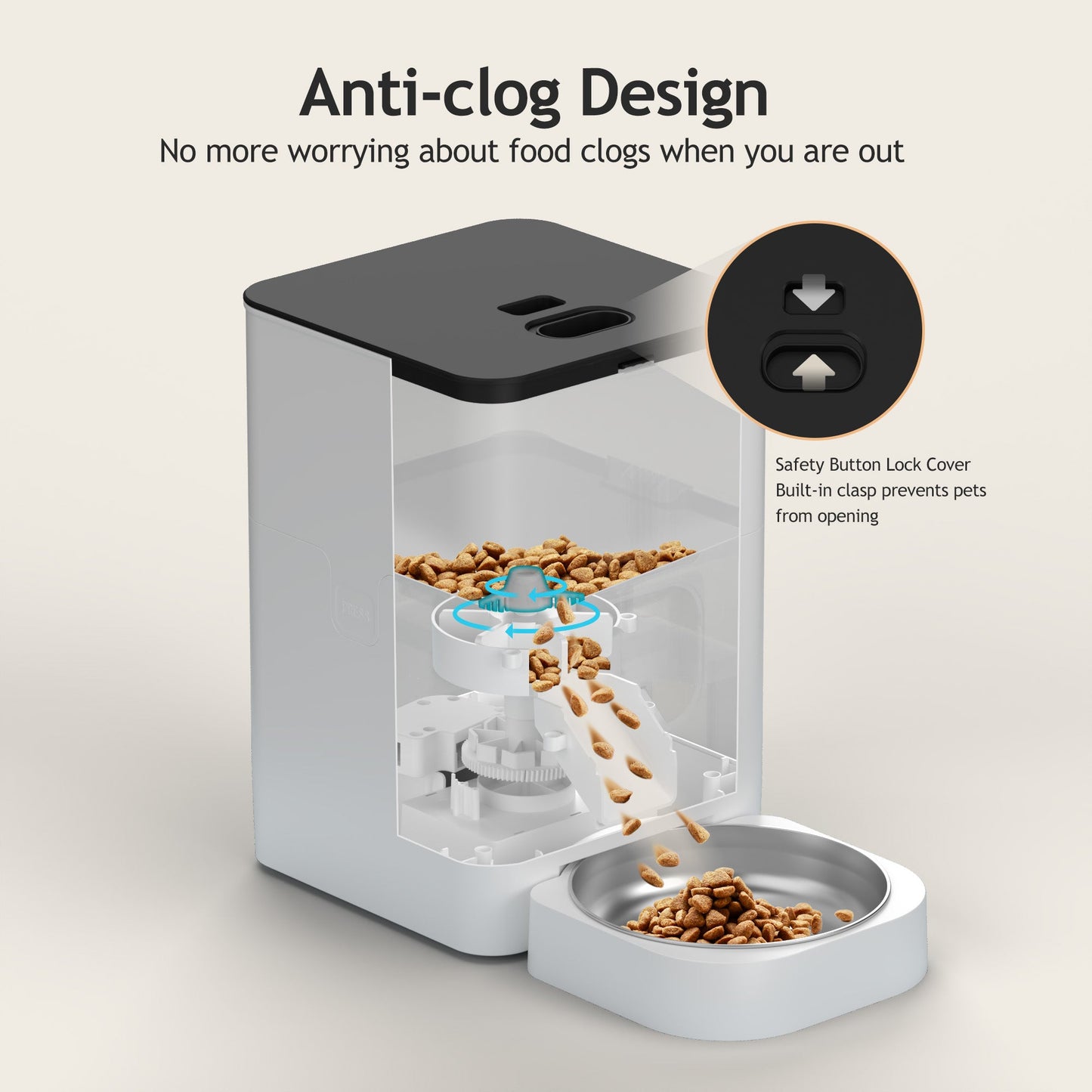 VOLUAS Automatic Pet Feeders for Cats and Dogs